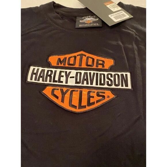 COPY - Harley-Davidson Women Sz M Patch Logo Black Crew - Picture 4 of 8